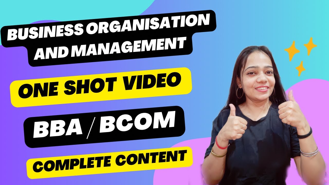 Business Organisation & Management | One Shot Video | Complete Content 💯| 