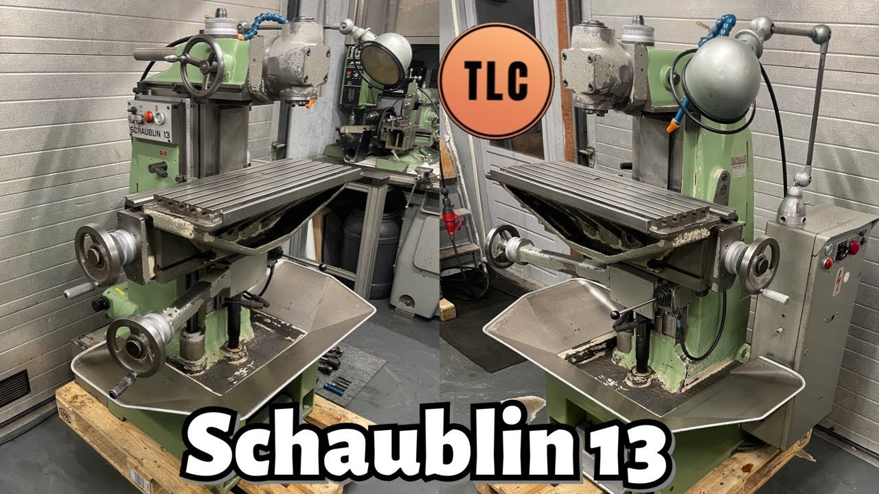 Schaublin 13 Table Feed Milling Machine Fräsmaschine Fräsmaskin Mill