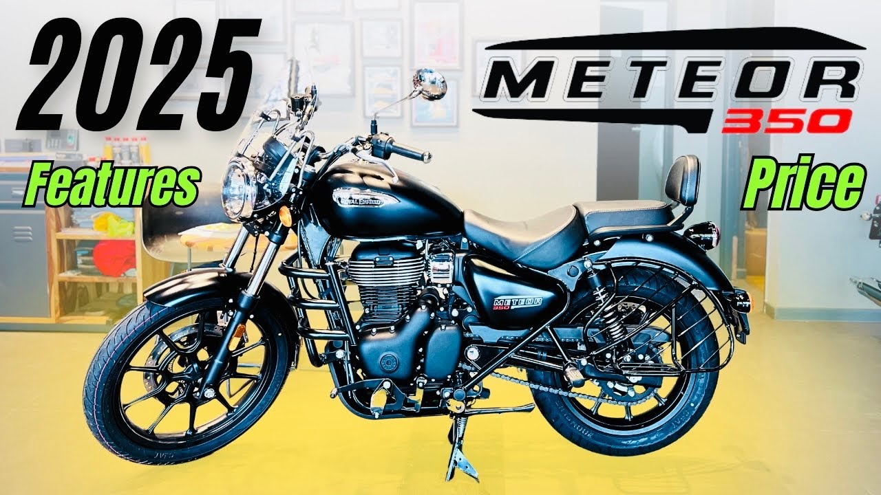 2025 Royal Enfield Meteor 350 Black Colour Full Review ✅ Price & Features ❤️ Best Bike In Segment