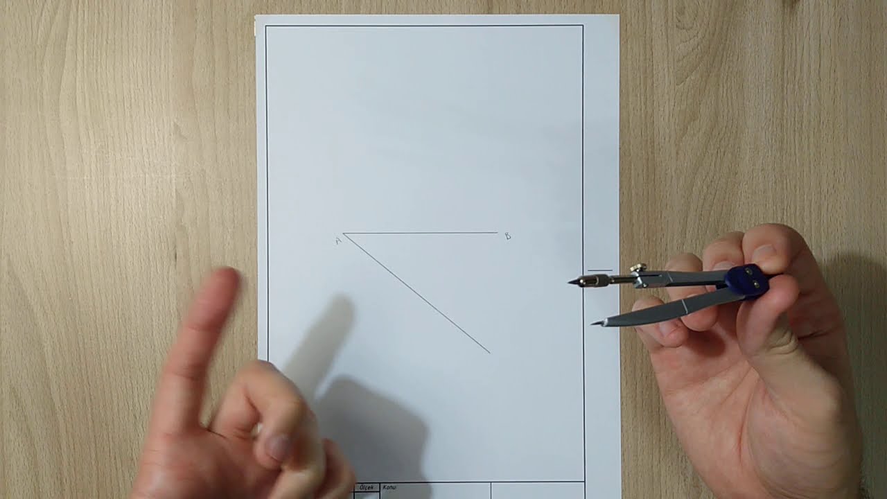 Teknik Resim 16. DERS - Bir Doğru Parçasını Pergel İle İstenilen Sayıda Eşit Parçaya Bölme