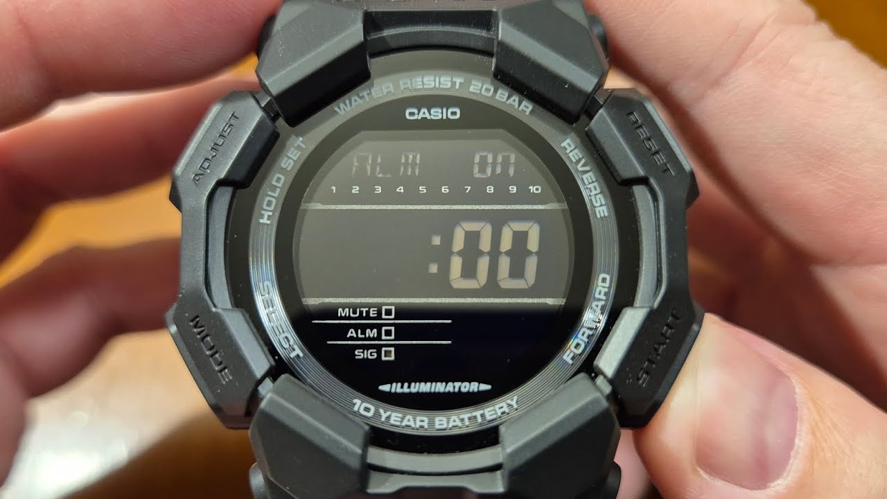 Jak włączyć/wyłączyć sygnał pełnej godziny w Casio G-Shock GD-010-1A1ER [PL]