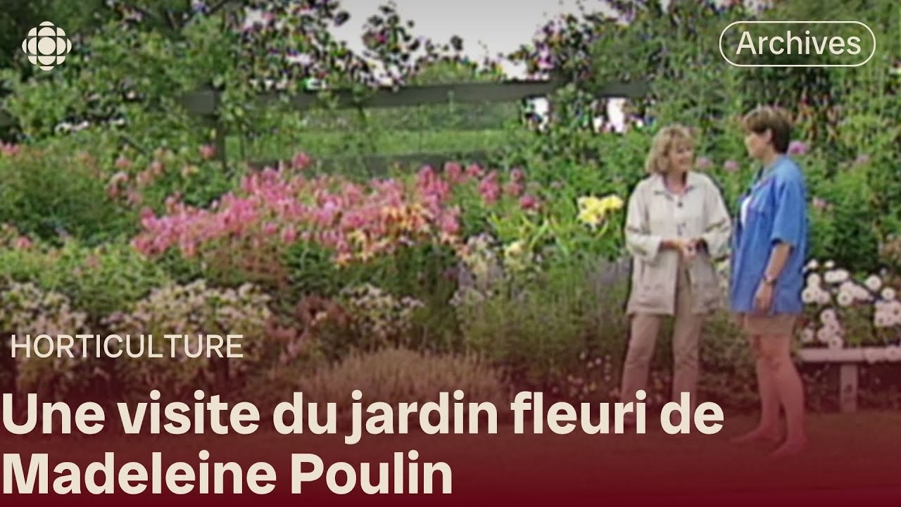 Les plates-bandes de la résidence d'été de Madeleine Poulin à Sainte-Pétronille
