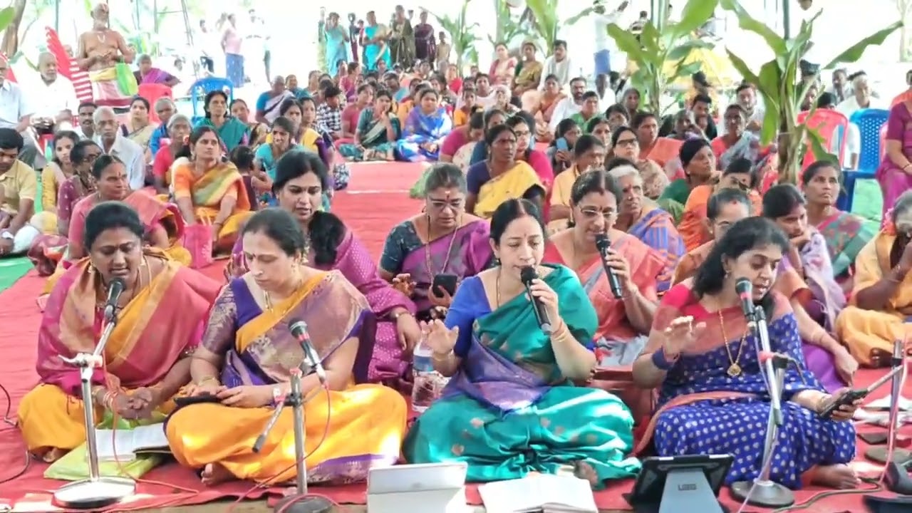 Shodasha kalanidhiki by Smt Pratima Sashidhar and team at Ahobilam 