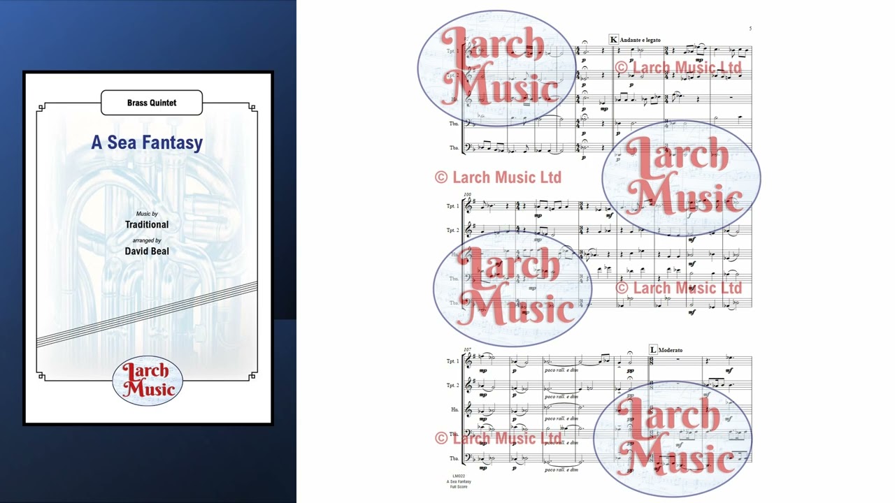 LM022 A Sea Fantasy for Brass Quintet