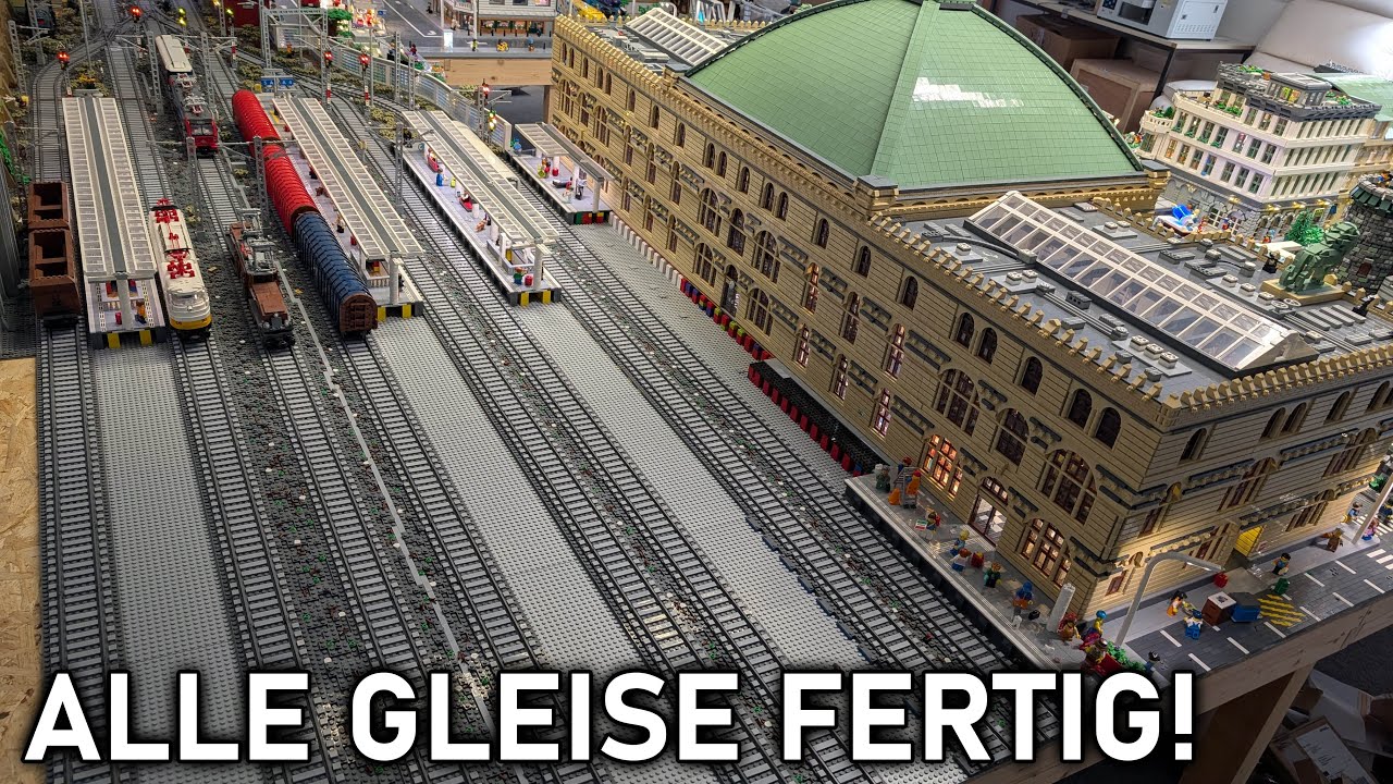 Über 25 Meter Schienen nun komplett fertig! • BRICK WORLD LEGO® UPDATE (459)