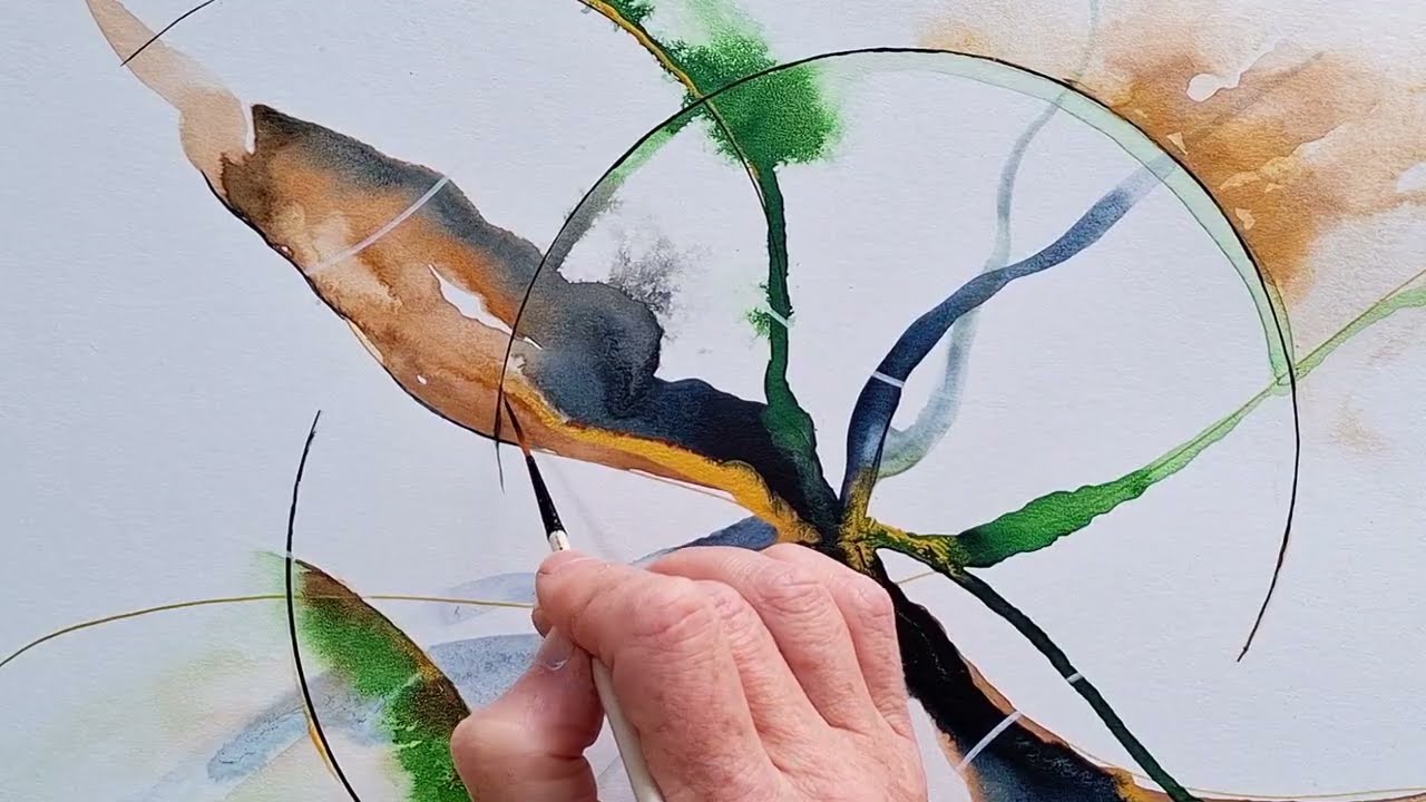 'Freestyle' Acrylic Ink Abstract Painting - Create Yours Now😀 #abstract #abstractlayers #acrylicink 