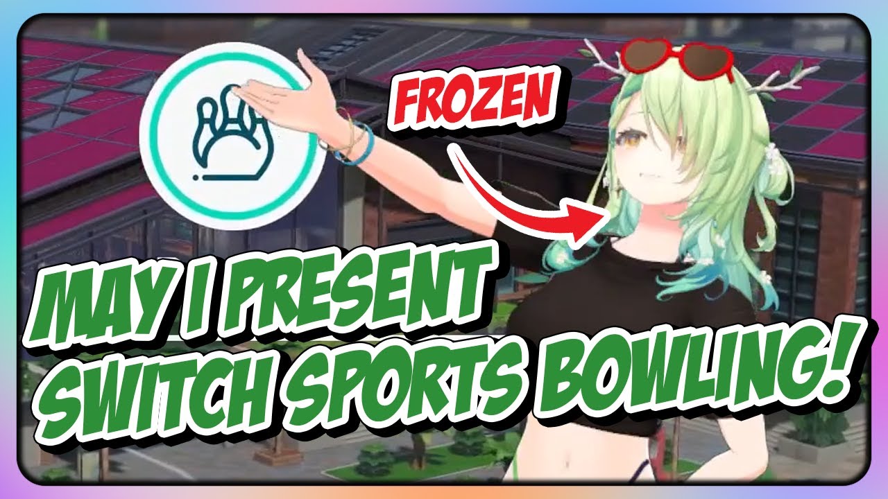 Fauna's 3D Model Freezes in the Funniest Pose playing Switch Sports 【Hololive EN】