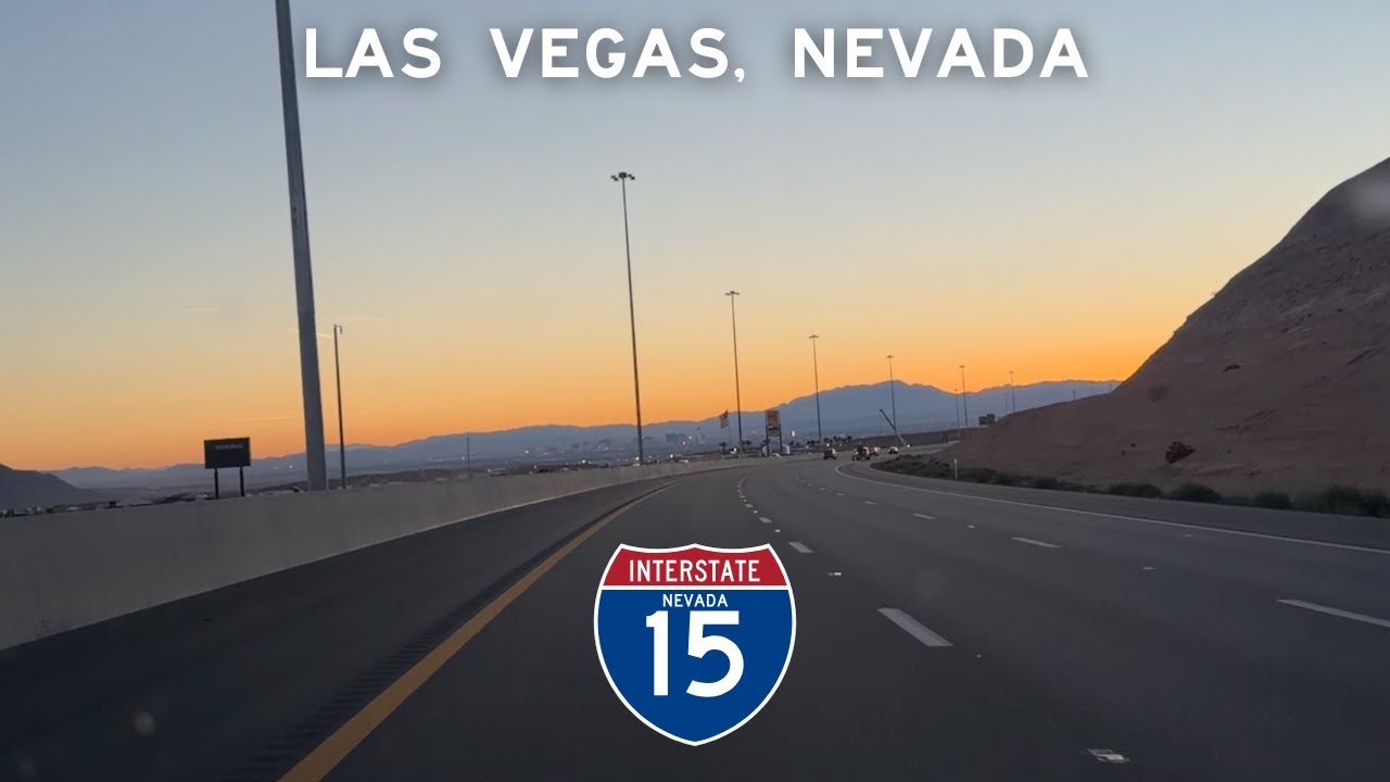 Interstate 15 South Dusk Drive - Las Vegas, Nevada