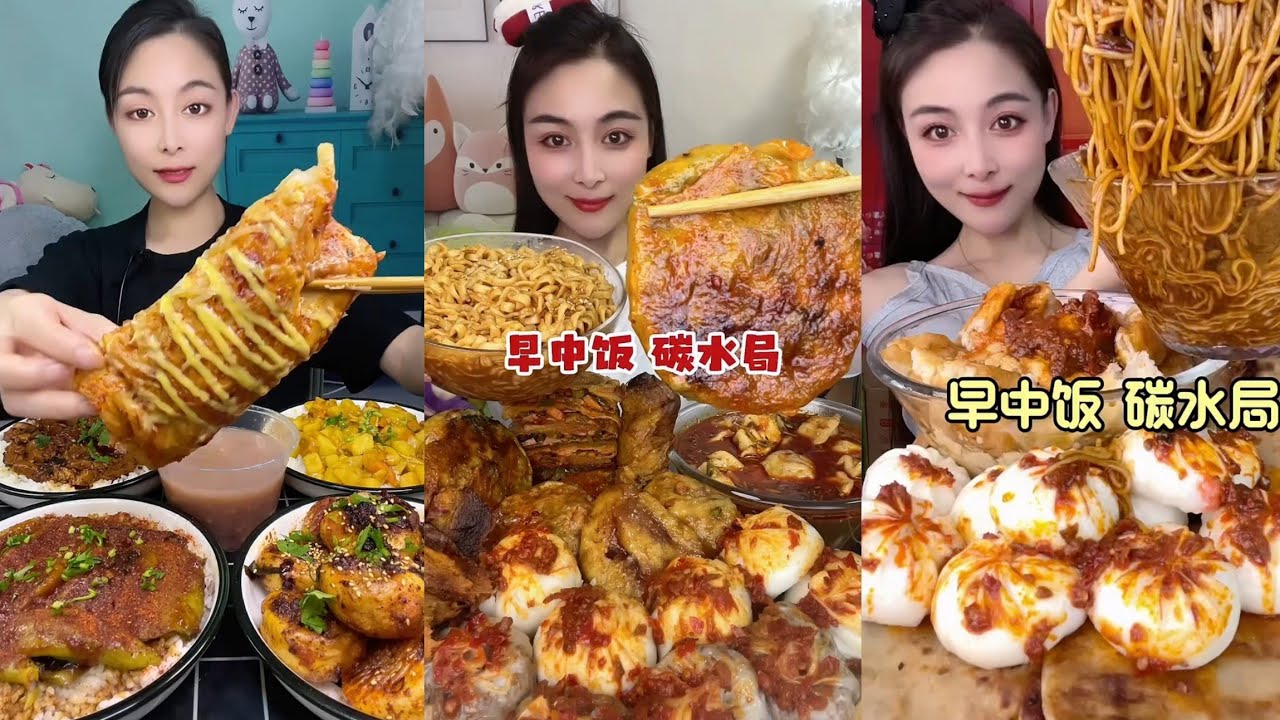 Mukbang : Eating Spicy Noodles 🍜🍜 fire Noodles 🍜 with Hotdogs 😋#hotdog #eatingshow #noodles #eating 