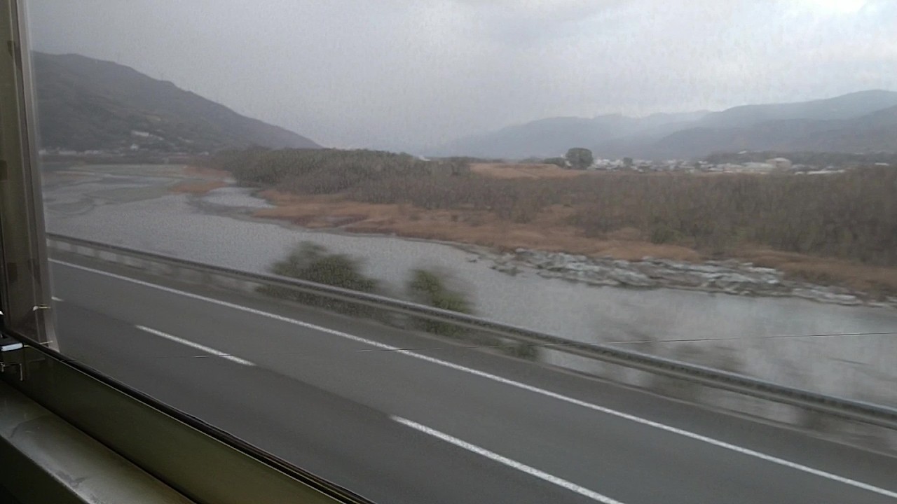 【車窓動画】川田07時16分発～穴吹07時21分着【側方展望(右)】 JR四国 徳島線 普通 徳島発阿波池田行き 1000型気動車