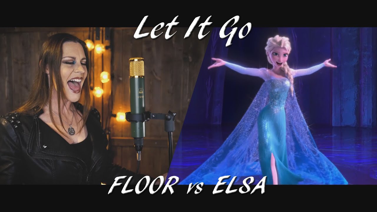 Floor Jansen - Let It Go (Floor vs Elsa splitscreen) | Disney Frozen Metal Mix