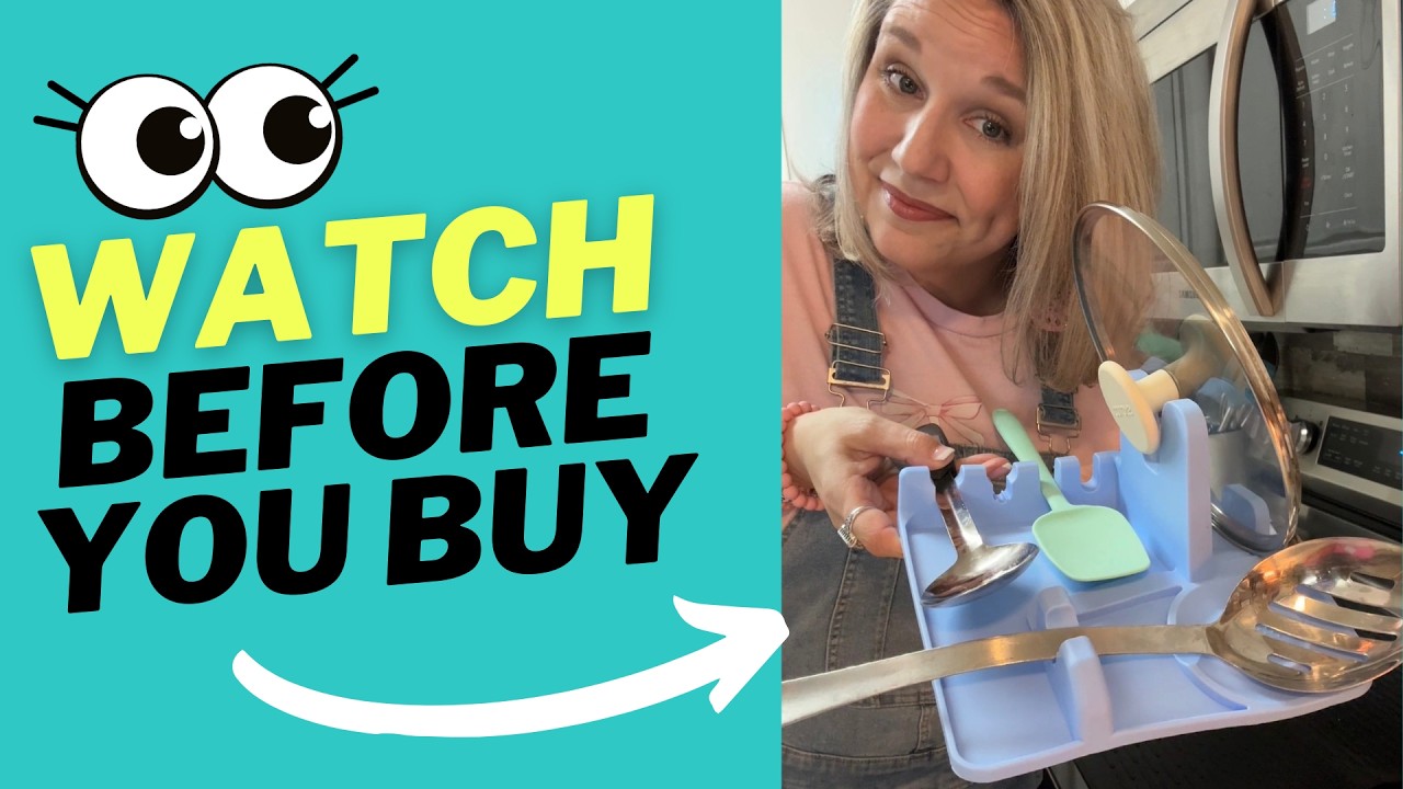 Must-Have Silicone Spoon Holder for Your Kitchen #amazonreview #ad #silicone #kitchengadgets