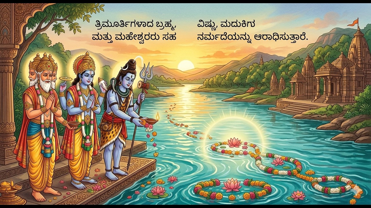 ನರ್ಮದೆ ತ್ರಿಮೂರ್ತಿಗಳಿಗೂ ಮಿಗಿಲಾದ ಪರಮ ದೈವವೇ - Narmada: The Supreme Power Even Greater Than the Trinity