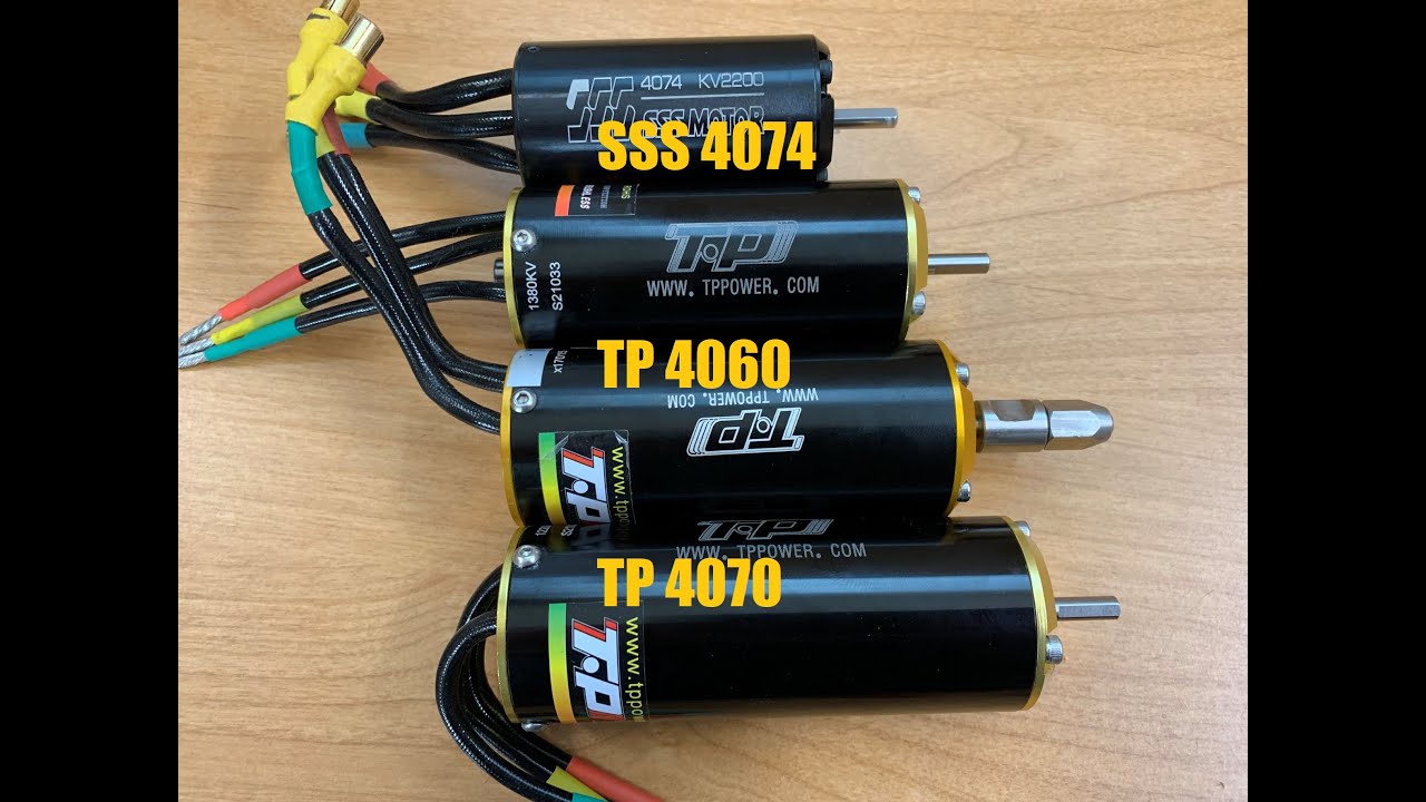 TP 4060   TP4070   SSS4074         Kv testing 4 motors