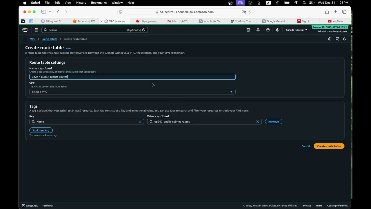 Build a basic AWS VPC network architecture in 2026