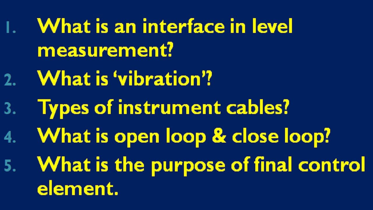 Industrial Instrumentation Tutorials In Hindi-Instrumentation Interview Question And Answers Part 01