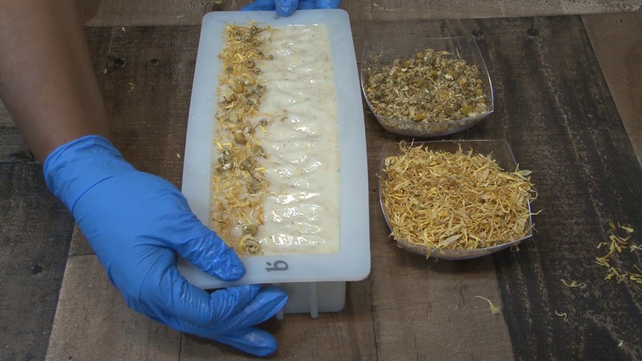 Calendula & Chamomile Cold Process Soap Making