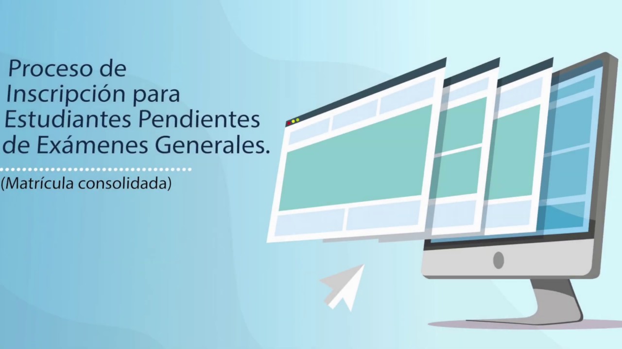Proceso de Inscripción para estudiantes pendientes de exámenes generales.