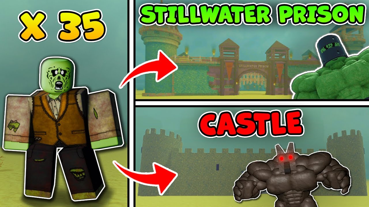 Dead Rails | Roblox | 35 Runner Zombies epically take over Stillwater Prison and Castle
