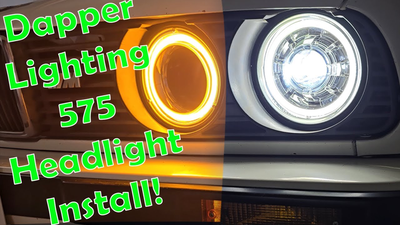 Installing Dapper Lighting 575 Headlights In My BMW E30! (Angel Eye Halos, Switchbacks, LEDs)