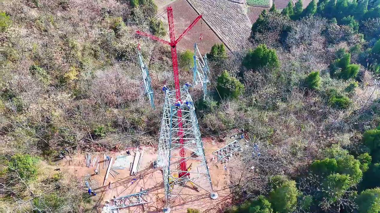 High-Voltage Tower Construction