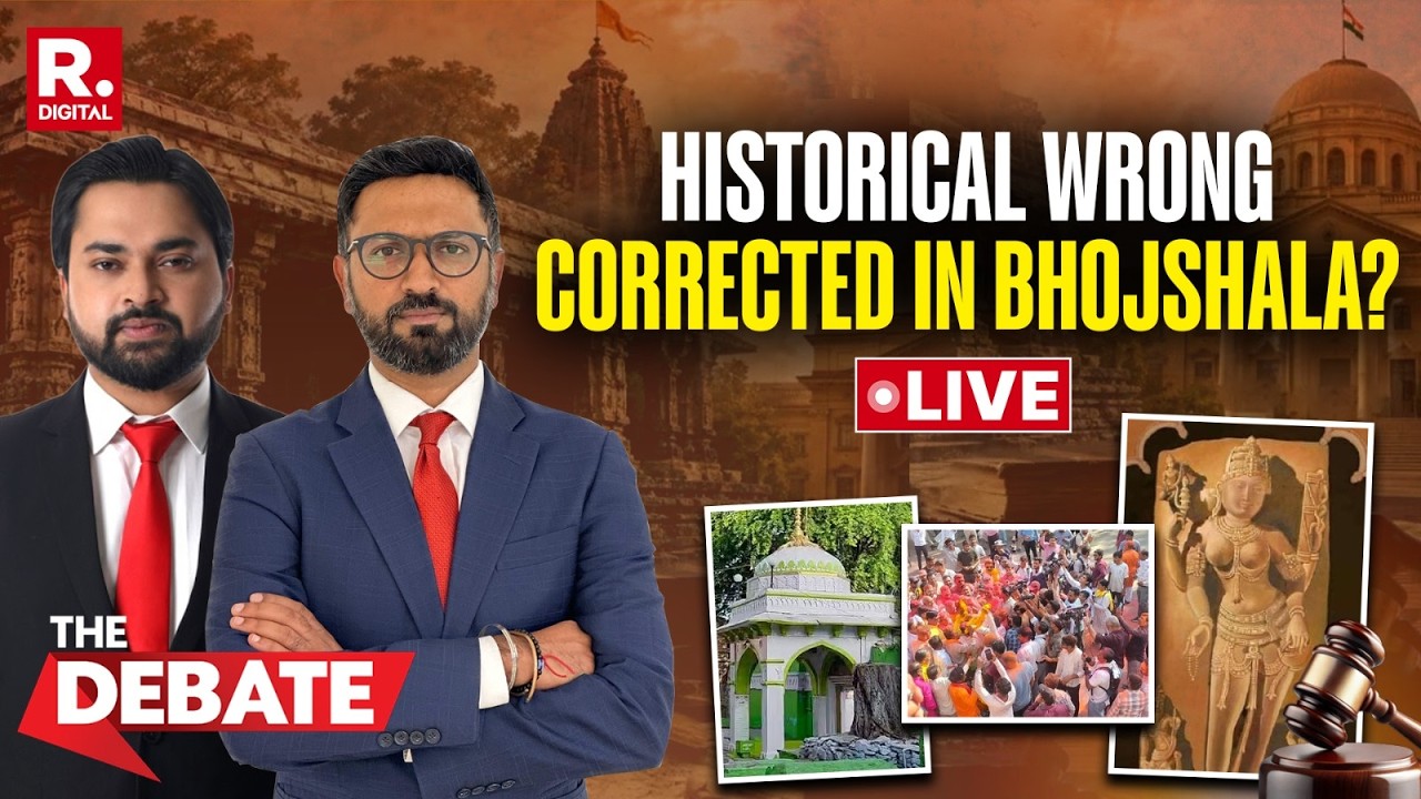 The Debate LIVE: Big Win For Hindus As MP HC Recognises Saraswati Temple Claim In Bhojshala