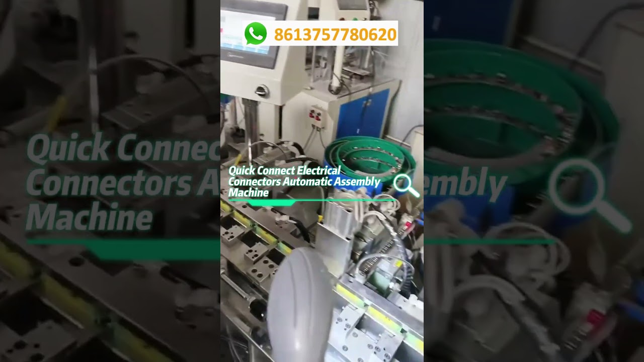 Quick Connect Electrical Connectors Automatic Assembly Machine