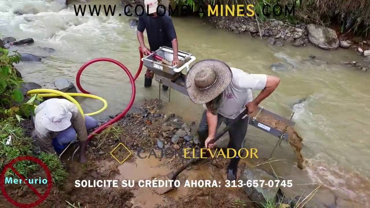 2 Familias Viven de 1 Draga Cajón Ecológica - Mini Draga Minería Oro