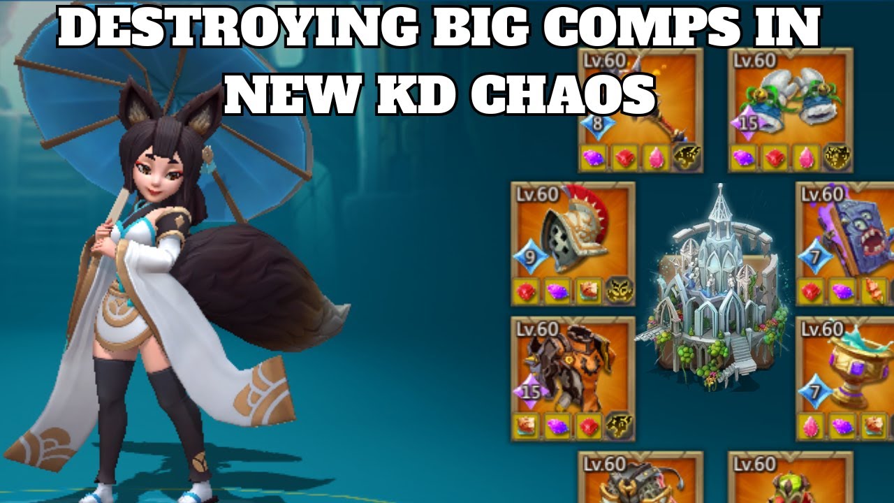 Lordsmobile:-Уничтожение больших замков в новом KD (Chaos Fun)