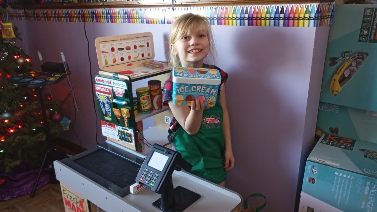 The Melissa and Doug Fresh Mart grocery store is amazing