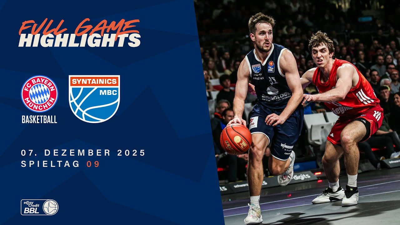 FC Bayern M&uuml;nchen Basketball vs. Syntainics MBC - Full Game Highlights - Spieltag 9, 25/26