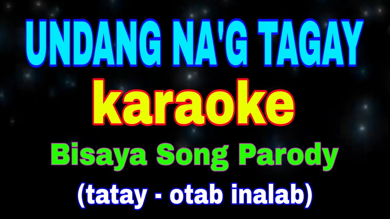 UNDANG NA'G TAGAY BAY, karaoke, Bisaya Song Parody, (tatay)