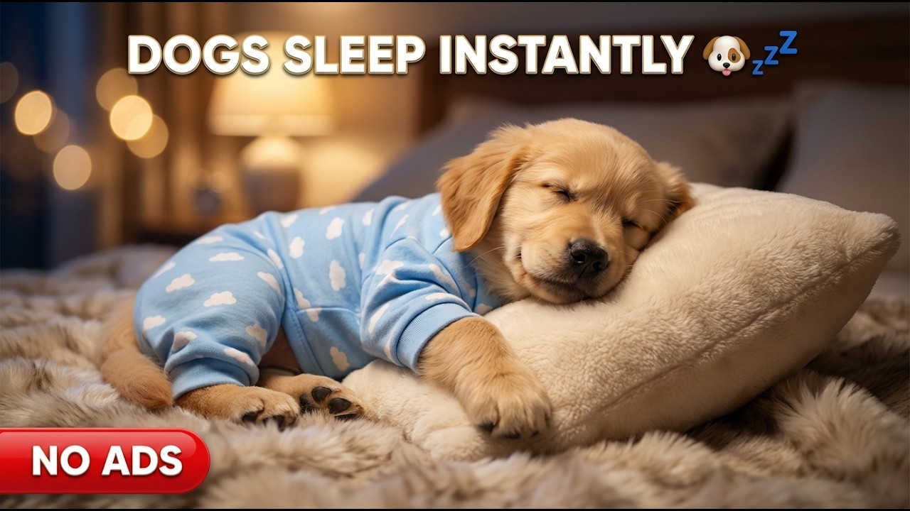 Dogs Fall Asleep in Minutes 🐾 12H Deep Healing Music for Anxiety & Stress Relief