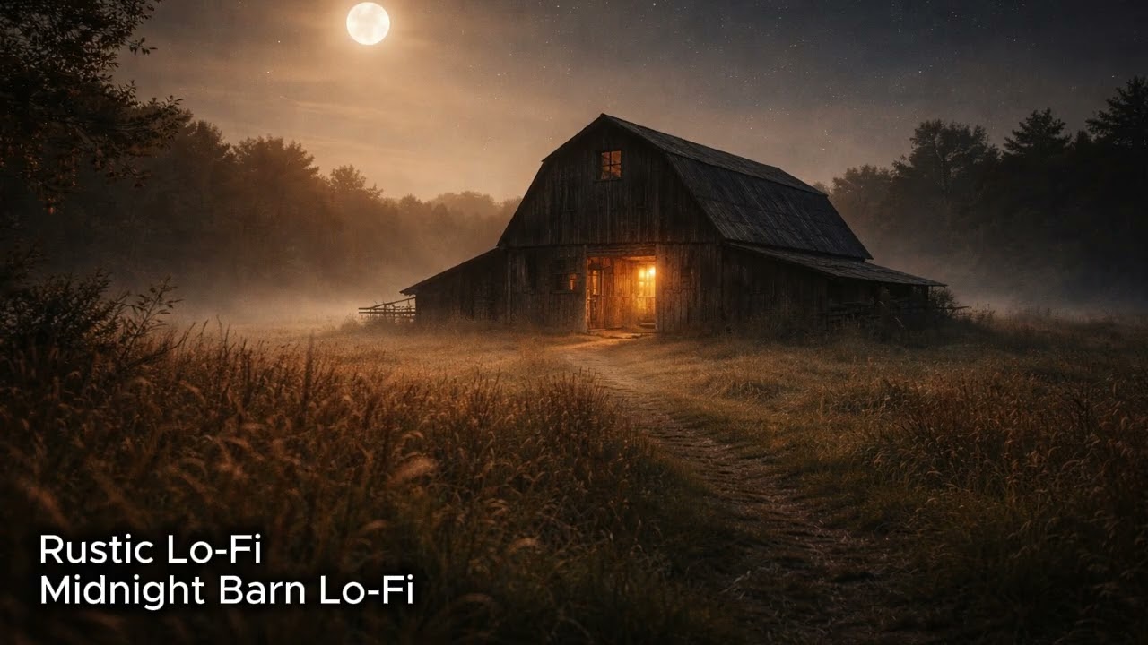 Warm Farm Night for Deep Focus & Quiet Work 🌙 (2h 09m)