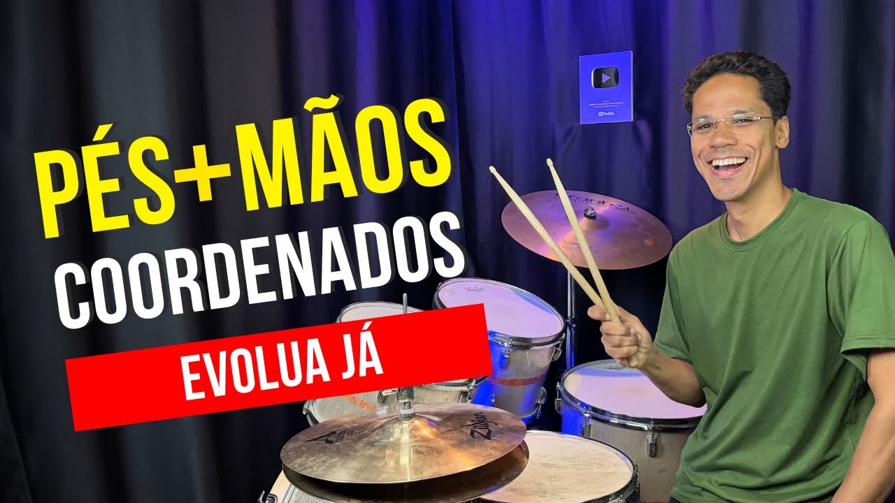 COMO COORDENAR MÃOS E PÉS NA BATERIA 🔥
