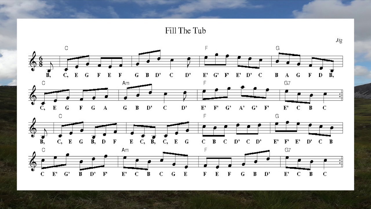 Fill the Tub (jig) - Play-Along Wednesday