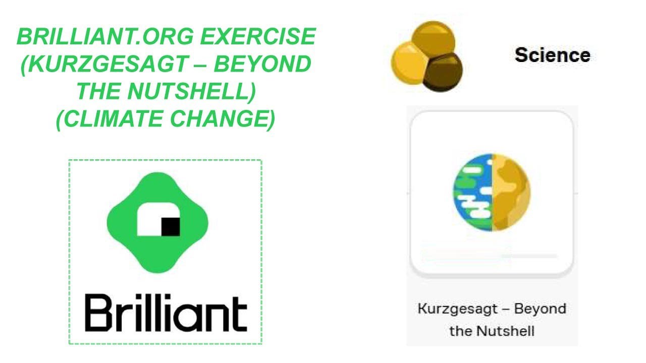 Brilliant.org eighteenth exercise (Climate Change) #sciencelearning #kurzgesagt #climatechange