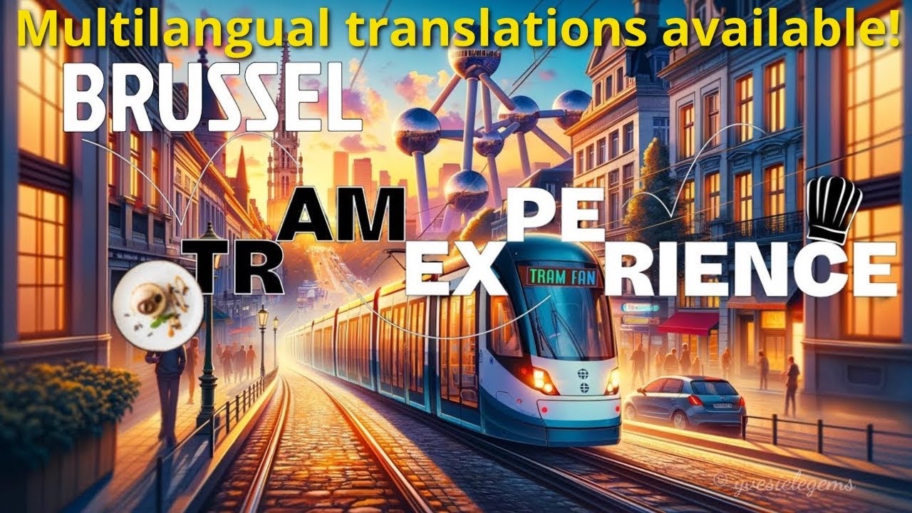 Gastronomy on tracks: Celebrating my birthday with Brussels Tram Experience! 4K