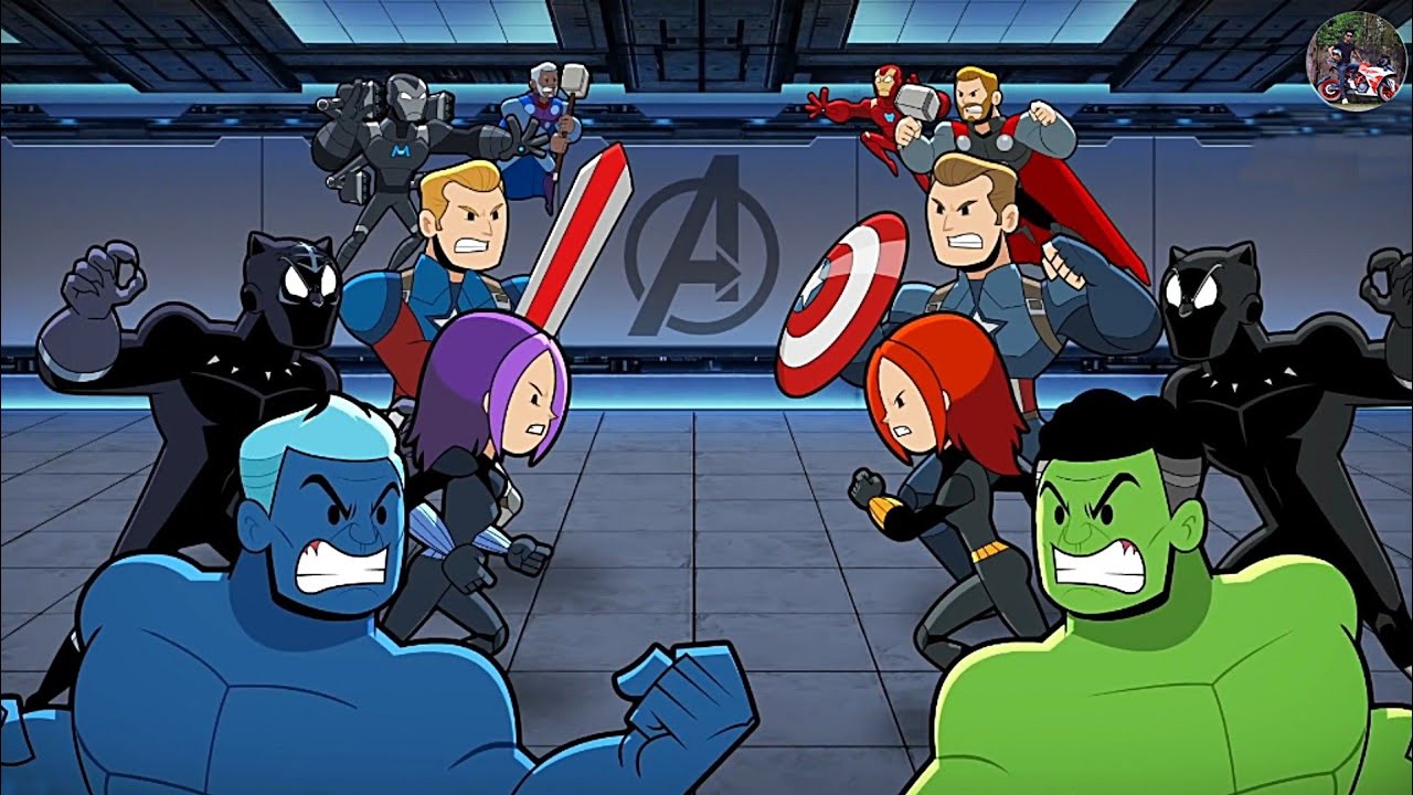 Avengers Vs Duplicate Avengers Part 2 Explain In Hindi @CartoonHooligans