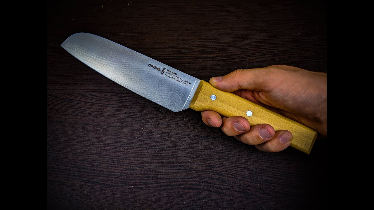 Кухонный нож opinel. Всё тот же легендарный рез, спуски от обуха и рукоять из бука