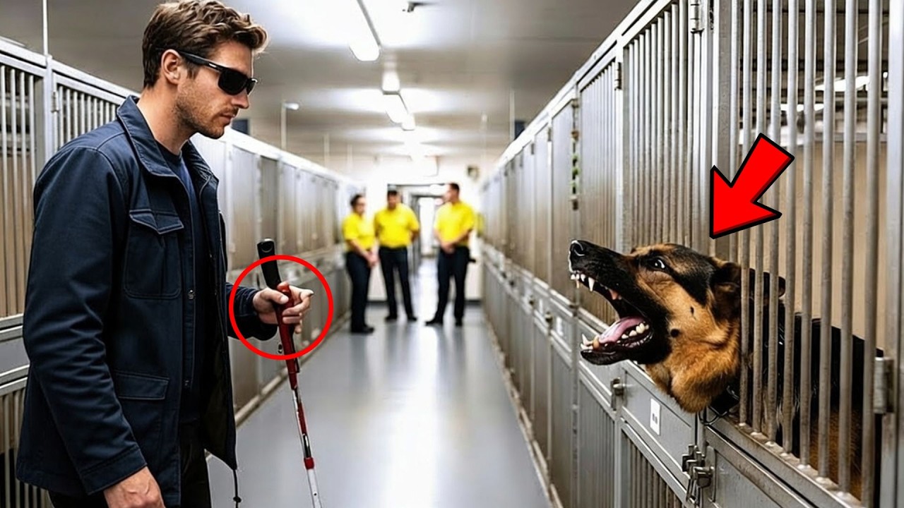 Slepý veterán potkal nejnebezpečnějšího vysloužilého policejního psa — co pes udělal potom...