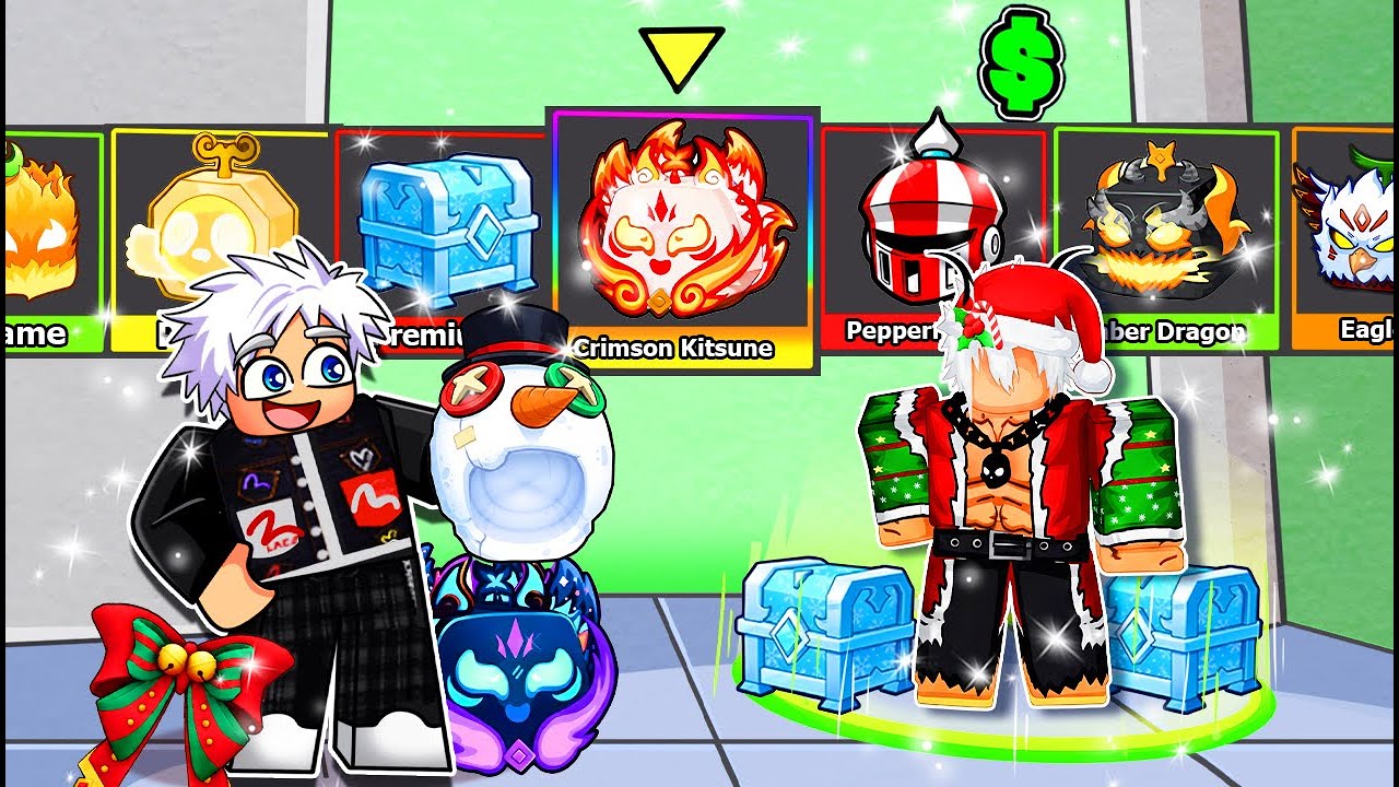 GODSNAKE RANDOM 100 LẦN WINTER SỞ HỮU SKIN KITSUNE GALAXY 1% TRONG BLOX FRUIT!!