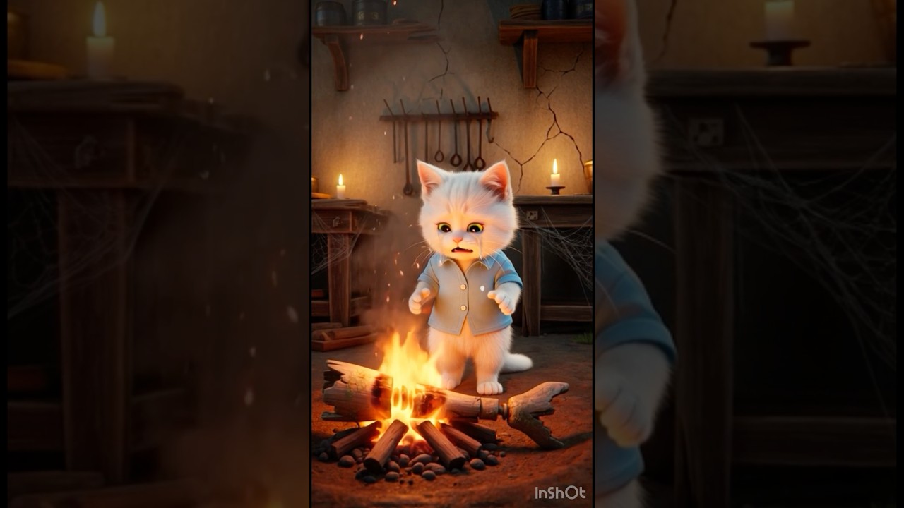 Cute Kitten Rescue 🥺 #shorts