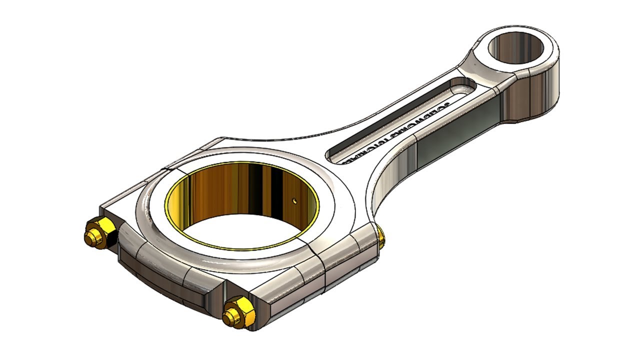 ⚡ УЧЕБНОЕ ПОСОБИЕ ПО SOLIDWORKS №5 || Проектирование и сборка шатуна в SolidWorks.