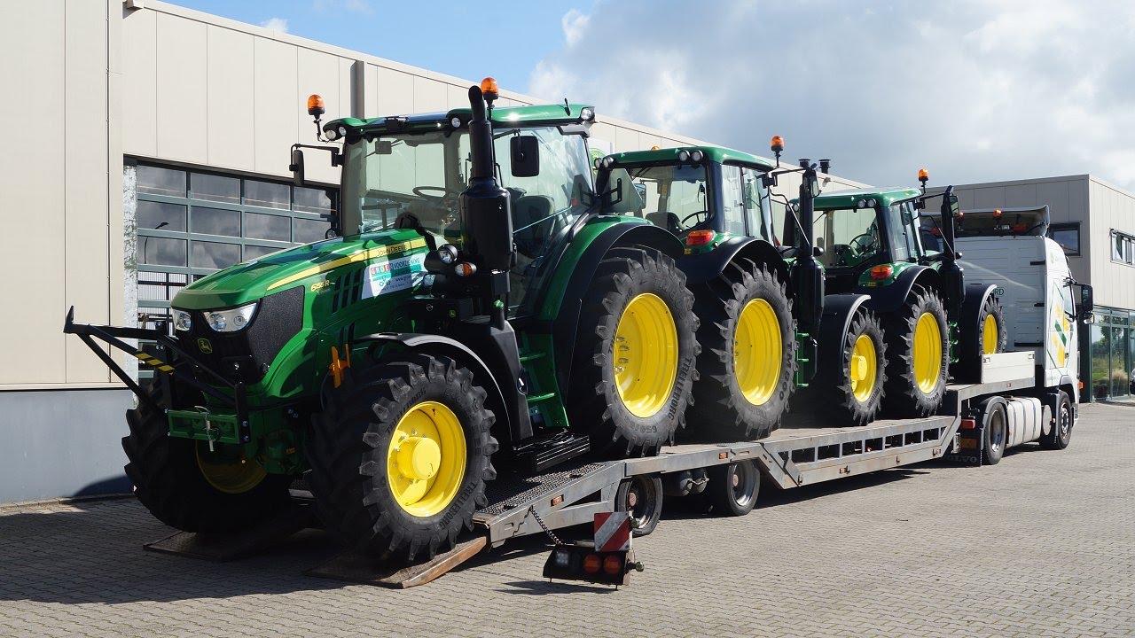 John Deere 6145M 6120M 6155R Groenoord transport A.J. van der Werf B.V. uit Bedum Trekkerweb