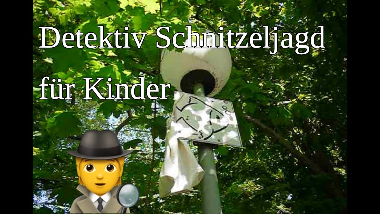 Kinder Schnitzeljagd die Detektive sind auf einer heißen Spur unterwegs🕵🏻‍♀️