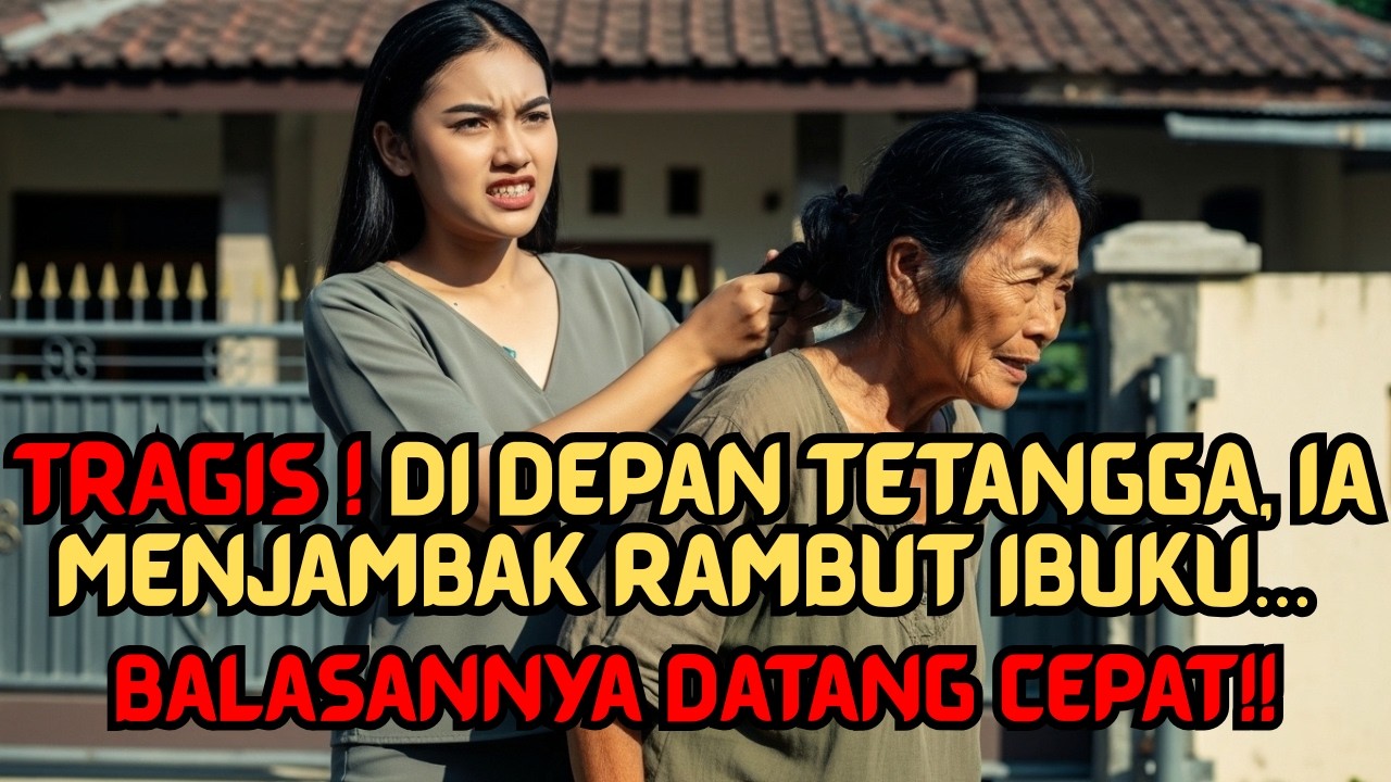 TRAGIS ‼️ Di Depan Tetangga, Ia MENJAMBAK RAMBUT IBUKU… BALASANNYA Datang Cepat ❗