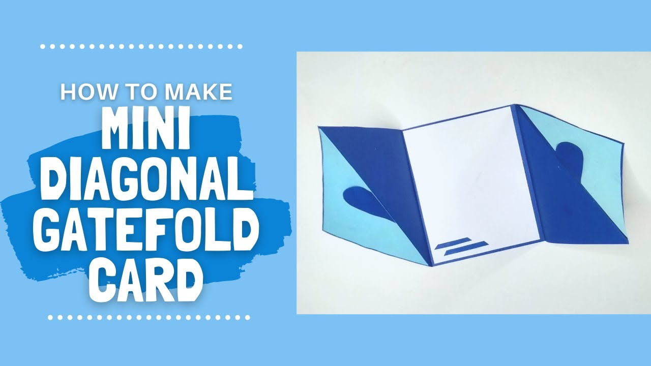 Mini Diagonal Gate Fold Card| by Crafting Corner