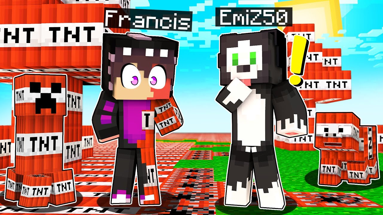 ¡MINECRAFT PERO TODO LO QUE TOCO SE CONVIERTE EN TNT! 🧨💥 con FRANCISCOGAMES