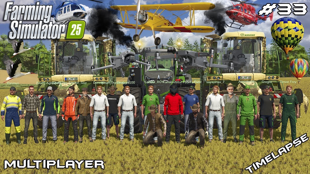 GREEN RYE MADNESS! MASSIVE MULTIPLAYER SILAGE CHAOS | OBERSCHWABEN | FS 25 Multiplayer | EP 33